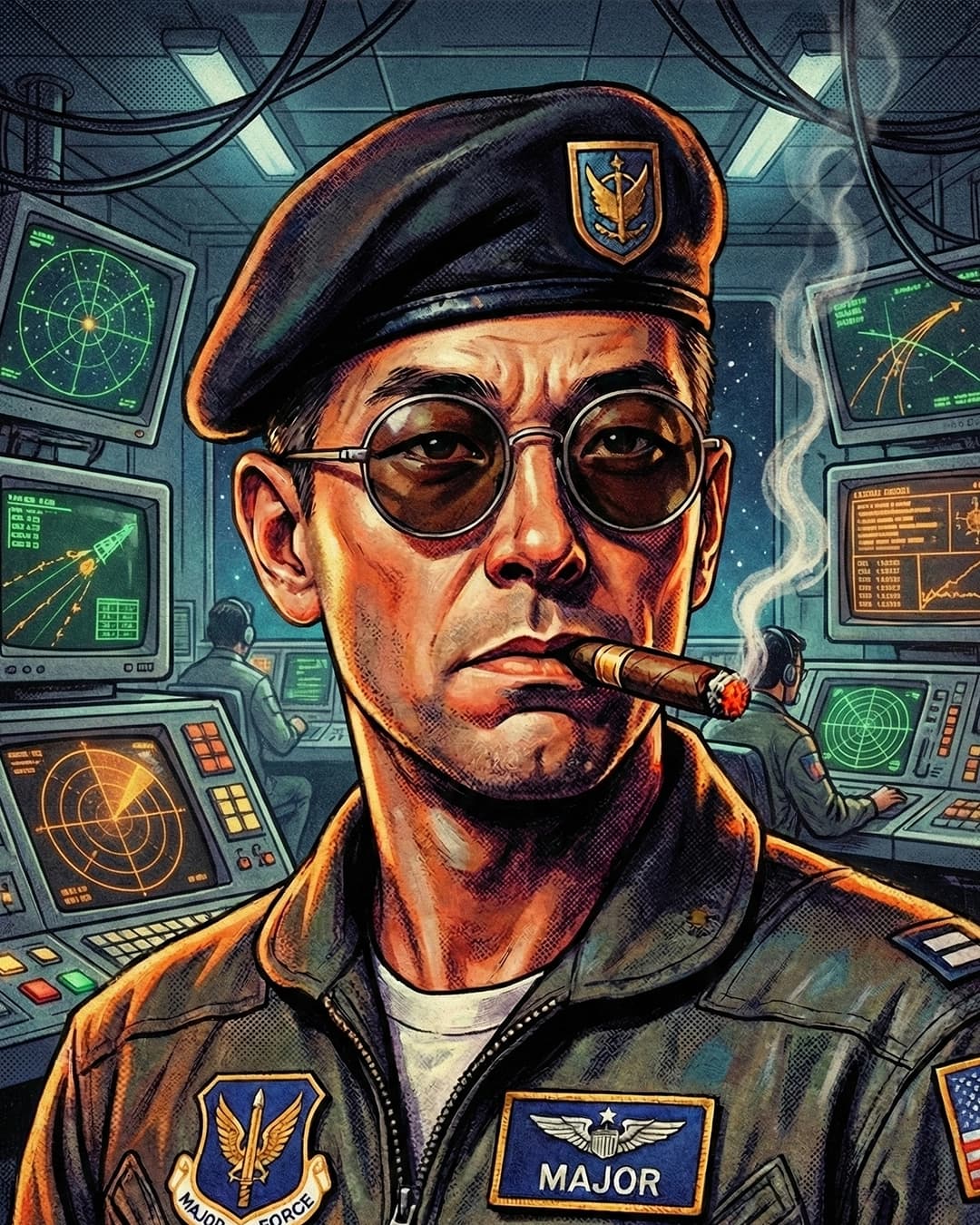 Retrato oficial de Major Fujita